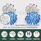 Blue Christmas Lights Set 100 Count 19.6 Feet Incandescent Bulb Mini String Lights for Indoor Christmas Tree Garland Birthday Wedding Party Festival Decoration, White Wire